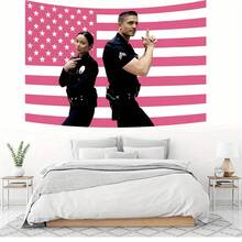 1pc Local Honey Bee Print Tapestry, Polyester Fabric Wall Hanging Banner, Farm Market Shop Signage Backdrop, Bedroom Store Wall Decor - Multicolor - View 9