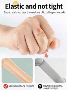 QKC 70pcs Anti-Friction Heel Blister Pads, Invisible Shoe Friction Pad For High Heels, Dress Shoes, Toe & Ankle, Reusable, Shoes Accessories For Women Men - Apricot - View 5