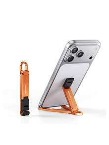 Foldable Mini Keychain Phone Stand Spring Hook Portable Travel Cell Phone Holder Compatible With IPhone All Smartphones Up To 20.32 Cm - Multiple Styles - View 10