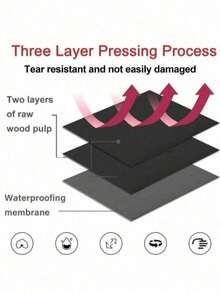 25 Pcs Black Disposable Waterproof Anti-Dirty Nail Art Table Mats, Composite Film Material, Tattoo Cleaning Tools, Tablecloth Pads, Nail Art Table Mats - Black - View 2