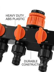 1pc Garden Hose Splitter, 4-Way Spigot Distributor, Anti-Drop With Water Design, Supply For Backyard Lawn, Outdoor RV Accessory, Stylish Gift For Camping Agriculture Landscape Irrigation Connector - View 5