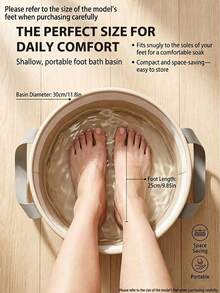 Collapsible Foot Bath Basin, Portable Foot Soak Bucket With Heat Retention Function, Includes Storage Bag, Hot Water Foot Bath Bucket, Suitable For Travel, Camping, Ideal For Travel, Sports And Outdoor Activities - Multicolor - View 6