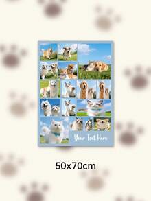 Custom Photo Text Throw Blanket, Personalized Picture Collage Fleece Blanket, Customized Pet Memory Photo Blanket For Sofa Bed Home Decor Gift - Multicolor - View 32