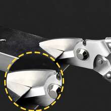 Heavy Duty Multi-Function Metal Shears, Spring Assisted Metal Sheet Cutting Pliers, Non-Slip Handle Industrial Scissors, Can Cut Metal Sheets, Copper Wire, Electrical Wire, PVC Pipe, Carpet, DIY Hand Crafting Cutting Tool - Multiple Styles - View 8