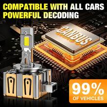 TOAUTO 2pcs 200W D1S D3S Headlight LED Canbus Lamps Auto LED Lights Bulb For Car Lights 6000K Plug&Play - A - View 7