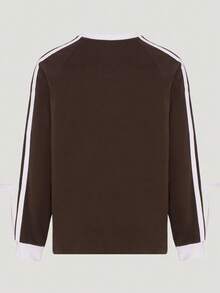 Adidas Women's DCE LS TEE 2 Long Sleeve Knit Collarless T-Shirt TLH4830 - Mocha Brown - View 2