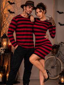 Women Mini Dresses - Red - View 6