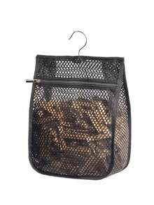 1/2/4/5pcs Outdoor Mesh Laundry Bag With Zipper Large Opening Design, Extra Large Capacity Storage Bag With Hook For Home Organization, Durable Hanging Laundry Organizer Bags - Multicolor - View 7