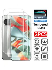 Navigator 2pcs, Compatible With Google Pixel 7/7a/8/8 Pro/8a/9/9 Pro/9 Pro XL/10/10 Pro/10 Pro XL/11/11pro/11 Pro Fold/11A/ 11pro XL, High Definition Full Screen Tempered Glass, High Hardness, High Transparency Clear Glass, Shock Resistant, Scratch Resistant, Anti-Fingerprint Phone Accessory, Protects Phone Screen. - Clear - View 7