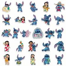 50pcs Lilo & Stitch Cartoon Anime Stickers, Featuring Stitch, Lilo, Nani, Dr. Jumba, Pleakley Patterns, Suitable For Luggage, Laptop, Notebook And Diary, PVC Waterproof - Multicolor - View 6