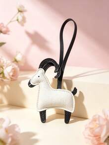 JRESSIAL Cute Versatile Casual Fashion Handmade PU Leather Sheep Keychain, Cute Animal Bag Charm, DIY Keychain, DIY Bag Pendant, Birthday & Anniversary Exclusive Gift - Multicolor - View 8