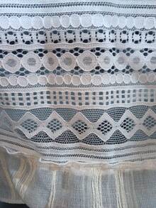 White Lace Oven Skirt, Ruffled Tie‑On Kitchen Dishwasher Cover Curtain, Boho Hollow Lace Decorative Curtain For Kitchen Appliance Decor - White/A - View 9