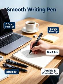 1/8pcs Mini Gel Pens, Pocket Gel Pens, Portable Gel Pens With Medium Tip, Smooth Writing, Professional Quality Pens Suitable For Home, Office And School Use - A - View 6