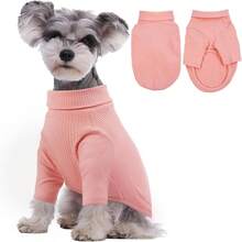 1pc Dog Vest, Dog Knitted Sweater, Warm Knitted Long Sleeve Pet Vest, Soft And Comfortable Dog Loungewear, Dog Inner Layer For Cold Weather, Suitable For Large, Medium And Small Dogs - Pink - View 1