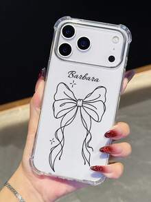 1 buah Casing Ponsel Transparan Anti Jatuh dengan Motif Kucing Kustom, Cocok untuk iPhone 11/12/13/14/15/16 Pro Max/16 Plus/17/Air/17 Pro Max/S25/S26 Ultra/S24 Plus/S25 Edge/A56/A55/A54/A17, Mendukung Model Ponsel Android, Hadiah Sempurna untuk Teman - Clear - View 3