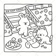 Adult Coloring Book, Cozy Corners, Cute Animals, Relaxing And Fun Doodles, Stress Relief, Fantasy Illustrations And Exquisite Art, Adult Coloring Activity, Drawing And Painting Book - Single Piece - View 5