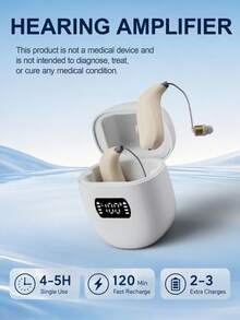 Rechargeable Portable Audio Amplifier With Multi-Level Volume Control And Noise Filter, Light And Comfortable Wearable Sound Intensifier, Suitable For Daily Talk TV Viewing, Indoor And Outdoor Travel. - View 1