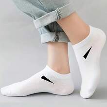 10 Pairs Unisex Breathable Socks, Lightweight Random Solid Color Minimalist Design, Elastic And Durable, Suitable For Sports, Casual And Daily Wear, Comfortable And Convenient, Presenting A Minimalist Style - Multicolor - View 3