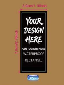 1/32/72/104pcs Custom Printed Rectangle Labels For Bottle, Personalized Waterproof Rectangular Stickers, Customized Printed Rectangle Label For Candles, Jars, Packaging Seals, Product Labels, Rectangle Sticker For Business Logo - Multicolor - View 21