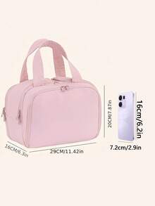 1pc Lightweight Mommy Bag, Stroller Hanging Bag, Large Capacity Compartments With Dual Openings, Suitable For Baby Bottles, Cosmetics And Travel Toiletries - Multicolor - View 2
