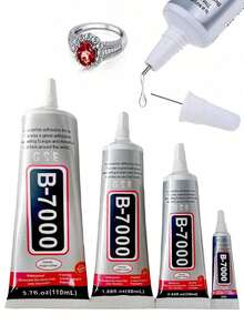 B-7000 Rhinestone Jewelry Adhesive, 3ml/25ml/50ml/110ml Optional, Precision Fine Needle Design, Waterproof And Flexible Liquid Adhesive, Suitable For DIY Handcrafting, Perfectly Fits Pearl, Gemstone, Crystal And Embossed Stone Inlay - Multicolor - View 2