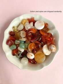 30g/Pack Assorted Amber Bohemian Fresh Style Mixed Loose Beads For DIY Handmade Jewelry Making Bracelets Necklaces Beaded Accessories - Multicolor - View 7