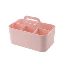 Marker Storage Box, Large Capacity Multi-Function Desktop Compartment Organizer, Office Student Children Stationery Storage Box, Portable Makeup Organizer Basket - Multicolor - View 10