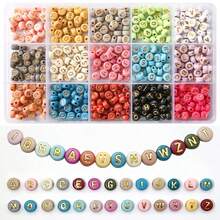 Set Aksesori Manik Huruf Warna Campuran 26/24/15 Sekat untuk Membuat Gelang, Kalung, dan Anting DIY, Produksi Desain Kreatif Buatan Tangan - MultiWarna - View 13
