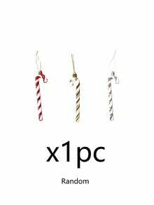 3pcs Christmas Twisted Candy Cane Hanging Ornaments, Multicolor Christmas Tree Decorations, Home Christmas Party Decor - A - View 15