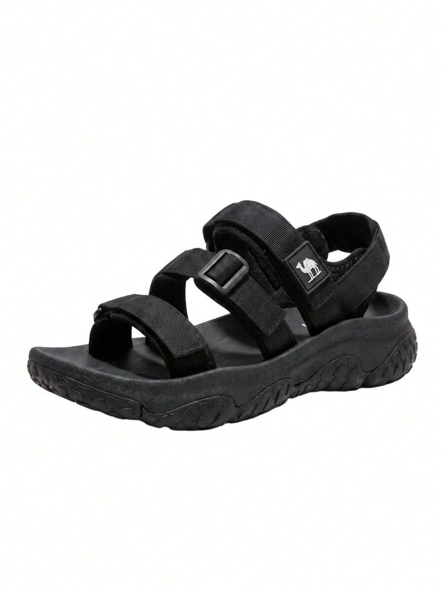 CAMEL CROWN Men's Waterproof Hiking Sandals, Closed-Toe Water Sandals, Sporty Outdoor Summer Beach Sandals - Black - View 1