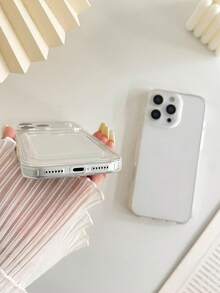 2件組極簡透明手機殼，適用於IP17/17pro/17promax/iPhone11/12/13/14/15/16/16promax，舒適軟殼保護套，兼容IP17promax - 彩色 - 查看 3