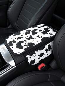 1pc Shiny Rhinestone Car Armrest Cover, Luxury Quilted PU Car Dashboard Mat With Side Storage Pocket, Diamond Pattern Sparkling Crystal Car Interior Accessory, Universal Fit For SUV, Sedan, Truck And Other Vehicles - Style B - View 15