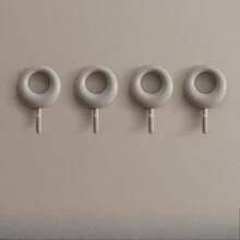 Heavy-Duty Adhesive Wall Hooks, Wall-Mounted Hanging Hooks, No-Drill No-Trace Strong Sticky Hooks For Wall, Door, Bathroom, Kitchen, Closet, Entryway, Bedroom, Towel, Coat, Hat, Bag, Holiday Decoration, Christmas Stocking, Winter Season - View 10
