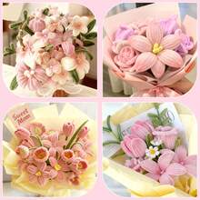 Kit Membuat Bunga Tulip dengan Pembersih Pipa Warna-warni, Pita Batang Bunga dan Selotip Floral, Set Kerajinan Buket Buatan Tangan DIY untuk Dekorasi Pesta & Hadiah Hari Raya - Beraneka warna - View 10