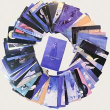 Honey & Lavender Tarot Cards 78 Cards English Tarot Deck, Exquisite 10.3x6cm Divination Cards Suitable For Beginners, Professional Divination Game Set, Beautiful Tarot Card Collection Suitable For Party Games, Creative Gift For Friends - Multicolor - View 8