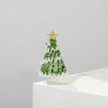 Zibo Glass Christmas Tree Handmade Glass Craft Ornament Home Decor Desktop Christmas Gift - Multicolor - View 2