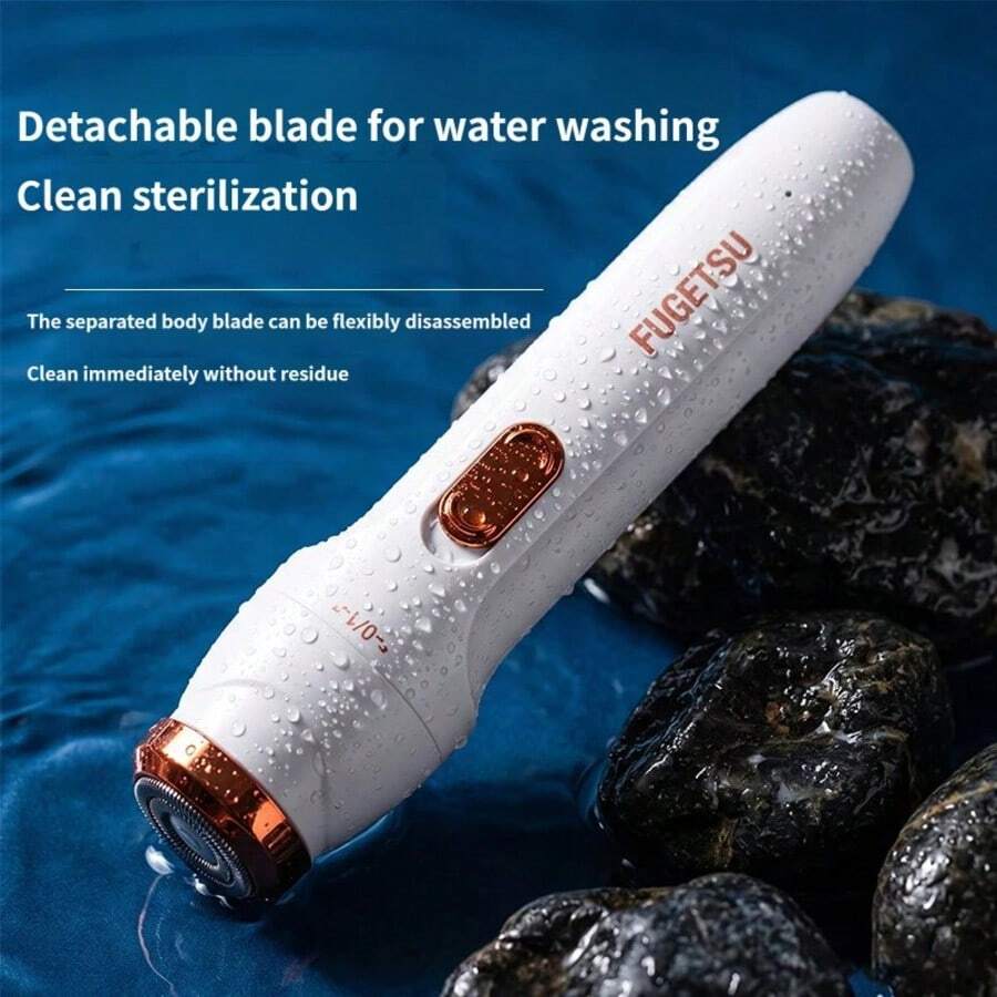 Wireless Women's 3-In-1 Electric Shaver Set, Painless Hair Remover & Nose Hair Trimmer, For Facial, Body And Underarm Grooming, Type-C Rechargeable Multi-Functional Hair Removal Kit