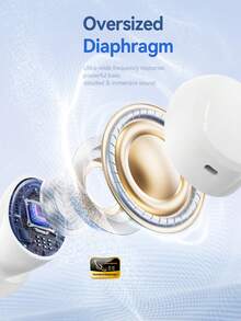 Earbud Bluetooth Nirkabel Acer OHR820, Desain In-Ear, Suara Surround 6D, Panggilan Jernih, Ukuran Ringkas, Pas Nyaman, Cocok untuk Tidur, Ringan, Kontrol Sentuh, Kompatibel dengan Sistem Ponsel IOS/Android - View 5