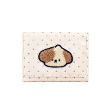 Cute Puppy Embroidered Polka Dot Tri-Fold Wallet With Multiple Card Slots And Photo Window - Multicolor - View 16