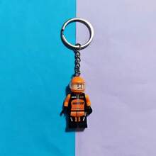 DOBBLE 1pc Exquisite Handmade 3D Racer Magnetic Keychains, Y2K Millennium Style Bow Key Rings, Backpack Pendants, Couple Keychain Gifts - Multicolor - View 10