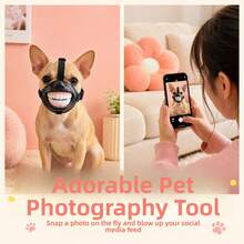 New Funny Dog Laughing Teeth Mouth Sleeve Travel Decorative Accessory - Black - View 8