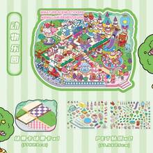 Fun Park Scene Stickers,Large Size Landscape Stickers,Multiple Layers House Micro Scene Stickers,Immersive DIY Stickers,Aesthetic Stickers,Scrapbook Stickers,Handmade,Journaling Supplies,Halloween Gift,Craft Lovers - A - View 13