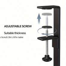 Drill-Free Desktop Cable Management Tray, Home Storage Organizer - Suitable For Organizing Wires, Power Strip Brackets, And Equipped With Cable Ties And Mounting Clips. Wall-Mounted Hidden Cable Channel Rack, Adjustable Length Cable Shelf, Desktop Organizer Storage Rack, Router And Data Cable Bracket, Cable Management Box. Perfect For Home, Office, Desk, Bedroom And Living Room Use. - Black - View 6
