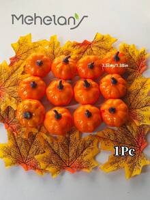 MEHELANY 36/24/12/4pcs Orange Artificial Pumpkins, Assorted Sizes Outdoor Orange Foam Plastic Artificial Pumpkins, Suitable For Home Decor, Tabletop Display, Halloween, Harvest Festival, Farm Theme Party, Autumn Wedding Decoration, Photography Props, Room, Kitchen, Fireplace, Housewarming Holiday Gift - Orange - View 13