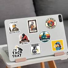 50pcs Super Electrician Creative Graffiti Stickers Suitable For Decorating Laptop Water Bottles, Phone, Computer Back To School Gift Stickers - 1 Set/50 PCS - View 8