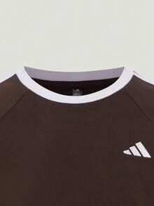 Adidas Women's DCE LS TEE 2 Long Sleeve Knit Collarless T-Shirt TLH4830 - Mocha Brown - View 3
