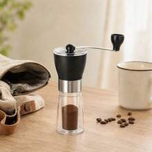 Mini Portable Coffee Grinder Handheld Ceramic Burr Travel - Black - View 1