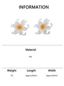 1 Pair Dopamine Colorful 3D Lily Flower Earrings, Vacation Party Atmosphere Earrings - Colorful Flowers - View 10