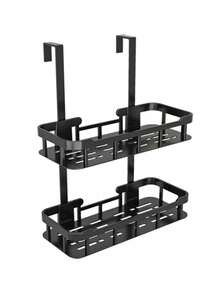 Premium Bathroom Storage Hanging Rack, Double Layer Drainage Basket, Door Hanging No Drilling, Space-Saving - View 9
