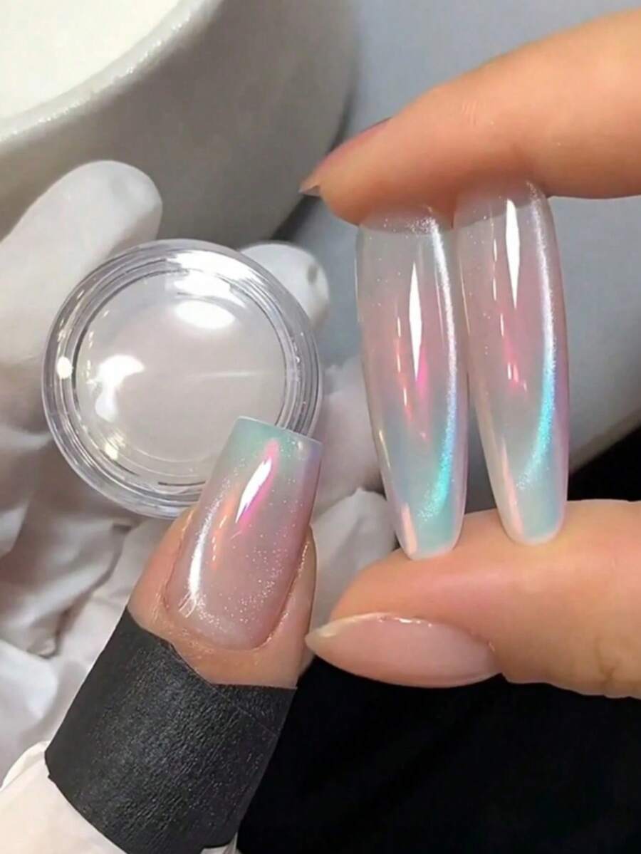 Aurora Nail Powder Mermaid Aurora Effect, Shiny Decoration For Nail Art, Suitable For Home DIY And Salon Manicure - Multicolor - View 1